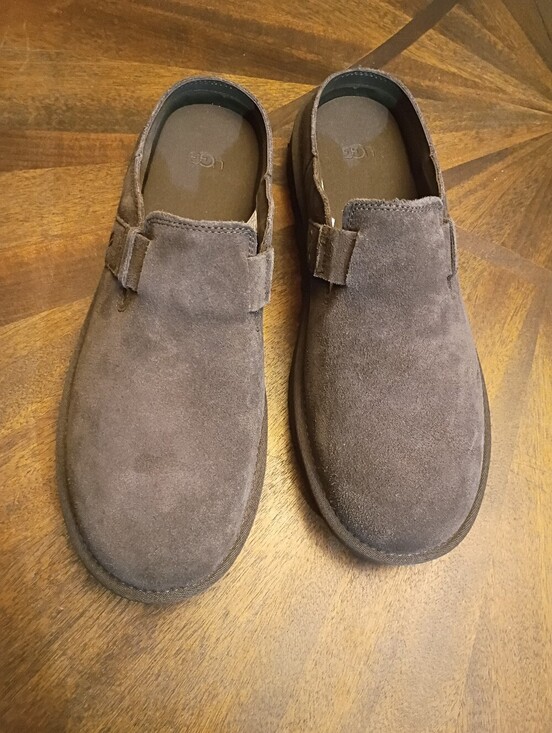 NWT UGG New Heights Mule Clog Gray Suede Men\'s Size 11 NWB Style 1178852 main image 13